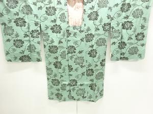 未使用品　花唐草模様織出しロング道行コート